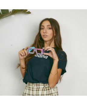 Camiseta soiidaria aladina azul