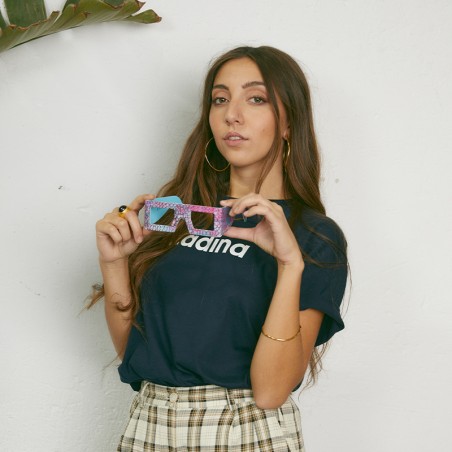 Camiseta soiidaria aladina azul