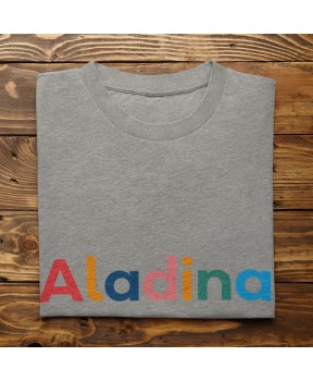 Camiseta solidaria gris Fundación Aladina