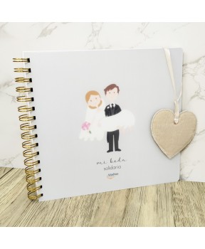 Libro recordatorio bodas Aladina