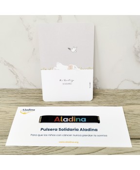 Pack pulsera solidaria con tarfejta Susiko bautizos
