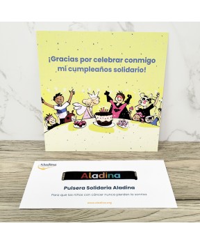 Pack cumpleaños solidario Aladina