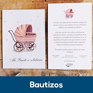 Regalos bautizos solidarios | Tienda Fundación Aladina